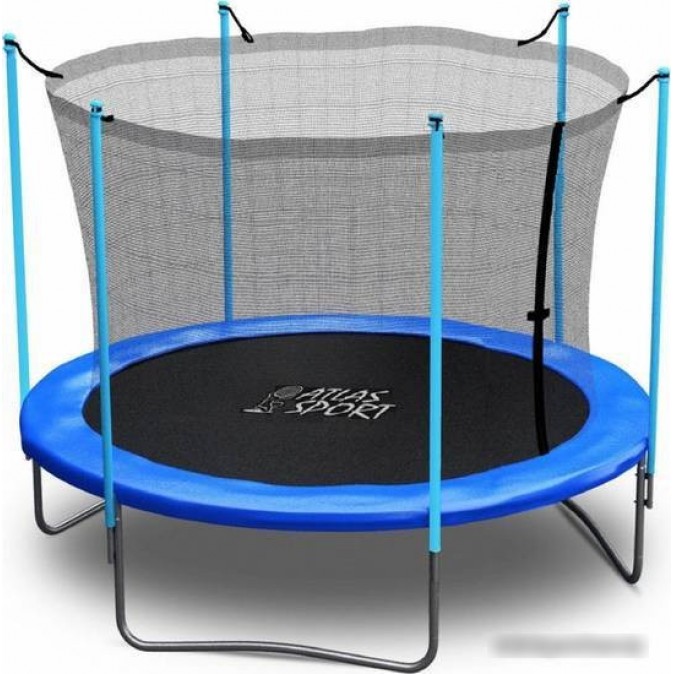 Atlas Sport 252 см - 8ft (с лестницей, внутренняя сетка, синий)