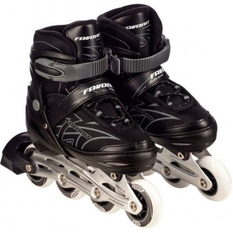 Роликовые коньки Favorit PW-155B-4BK (р. 33-36)