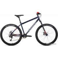 Велосипед Forward Sporting 27.5 X D р.17 2022 (темно-синий/красный)