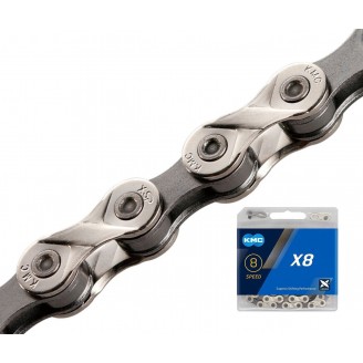 Цепь велосипедная KMC X8-116SLGR
