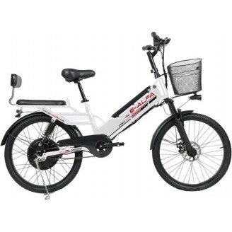 Электровелосипед SameBike Е-Alfa New SB-E-ALFA350-36/10 (белый)