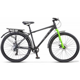 Велосипед Stels Navigator 700 MD 27.5 р.17.5 Z010 Курьер 2024 (разобранный, черный матовый)