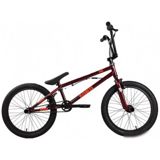 Велосипед Stark Madness BMX 3 2025 (бордовый/оранжевый/черный)