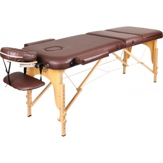 Массажный стол Atlas Sport 70 см складной 3-с деревянный (коричневый) Массажный стол Atlas Sport 70 см складной 3-с деревянный (коричневый)