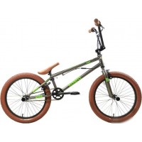 Велосипед Stark Madness BMX 2 2025 (графит/зеленый неон/песочный)