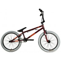 Велосипед Stark Madness BMX 3 2025 (бордовый/оранжевый/серый)