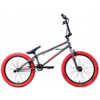 Велосипед Stark Madness BMX 3 2025 (темно-серый матовый/красный)