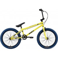 Велосипед Stark Madness BMX 1 2025 (лимонный/черный/лазурный)