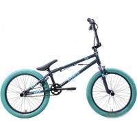 Велосипед Stark Madness BMX 2 2025 (темно-еловый/матовый голубой/голубой)