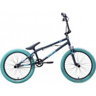 Велосипед Stark Madness BMX 2 2025 (темно-еловый/матовый голубой/голубой)
