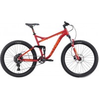 Велосипед Stark Tactic FS 27.4 HD р.20 2024 (красный матовый/оранжевый)