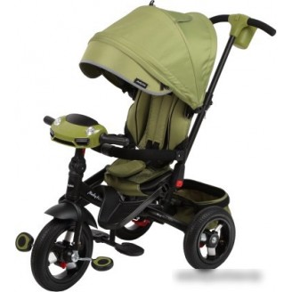 Детский велосипед Moby Kids Leader 360° 12x10 AIR (оливковый)