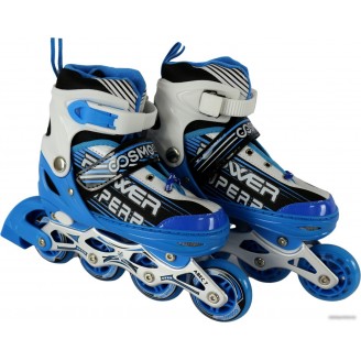 Роликовые коньки Cosmoride Aqua (р. 35-38, белый/синий)