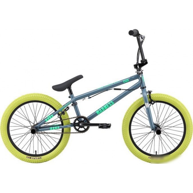 Stark Madness BMX 2 2025 (темно-серый/матовый зеленый/неон/зеленый)