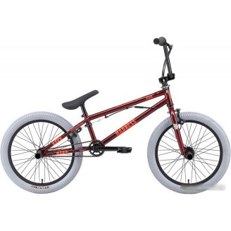 Велосипед Stark Madness BMX 3 2024 (бордовый/оранжевый/серый)