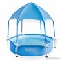 Intex Metal Frame с навесом 28209NP (183x38)
