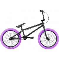 Велосипед Stark Madness BMX 4 2025 (серо-фиолетовый/черный/фиолетовый)