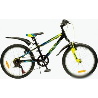 Детский велосипед Favorit Mateo 20VA MAT20V10BK-AL (черный/желтый)