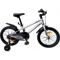 Детский велосипед Nameless Sport 16 2024 16S2-SL/BK (серебристый/черный)