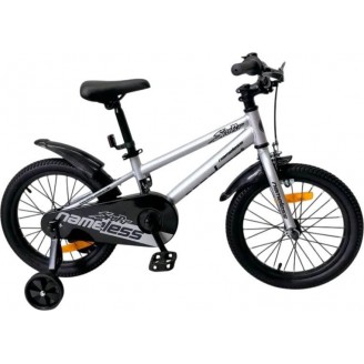 Детский велосипед Nameless Sport 16 2024 16S2-SL/BK (серебристый/черный)