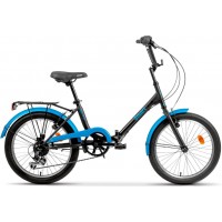Велосипед AIST Smart 20 2.1 2023 (черный/синий)