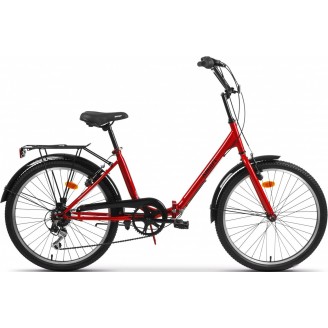 Велосипед AIST Smart 24 1.1 2024 (красный/черный)