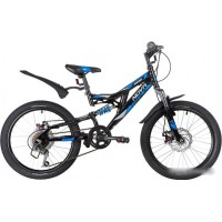 Детский велосипед Novatrack Shark 20 2020 20SS6D.SHARK.BK20 (черный)