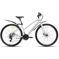 Велосипед Racer Alpina Lady 28 2025 (серебристый глянец)