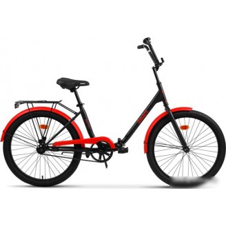 Велосипед AIST Smart 24 1.1 2022 (черный/красный)