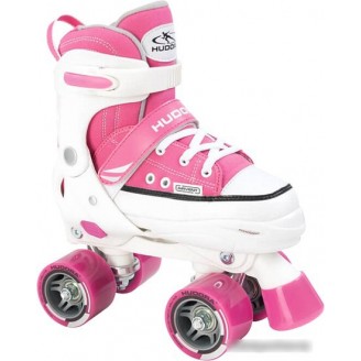 Роликовые коньки Hudora Rollschuh (р. 32-35, розовый/белый)