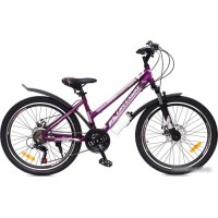 Велосипед Greenway Colibri-H 24 р.14 2021 (фиолетовый/розовый)