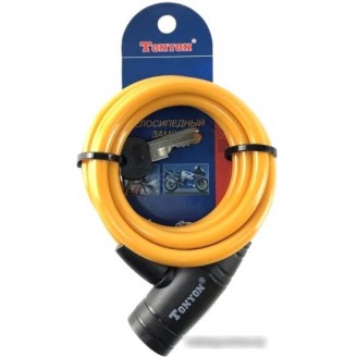 Тросовый велосипедный замок Tonyon 8x1000 506K-0810C (в ассортименте)
